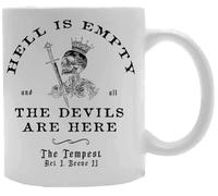 Udaytee El Infierno Está Vacío Todos Los Demonios Taza De Cerámica Blanca Taza Para Beber Bebidas White Ceramic Mug Beverage Drinking Cup