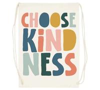 Udaytee Elija La Bondad, Concientice Sobre La Salud Mental Bolsa De Entrenamiento De Algodón Beige Saco De Gimnasio