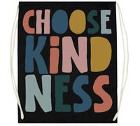 Udaytee Elija La Bondad, Concientice Sobre La Salud Mental Bolsa De Entrenamiento De Algodón Negro Saco De Gimnasio