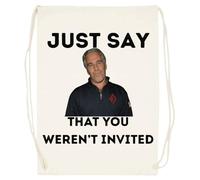 Udaytee Epstein Simplemente Di Que No Estabas Invitado Bolsa De Entrenamiento De Algodón Beige Saco De Gimnasio Cotton Beige Training Bag Gym Sack