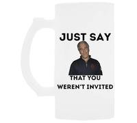 Udaytee Epstein Simplemente Di Que No Estabas Invitado Vaso Para Beber Cerveza De Vidrio Con Asa Handled Glass Beer Drinking Cup