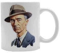 Udaytee J Robert Oppenheimer Taza De Cerámica Blanca Taza Para Beber Bebidas White Ceramic Mug Beverage Drinking Cup