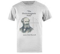 Udaytee James Clerk Maxwell Camiseta Básica Algodón Gris Hombre Cotton Male T-Shirt Grey Men