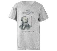 Udaytee James Clerk Maxwell Camiseta Infantil Básica Algodón Gris Cotton Child T-Shirt Grey Kid