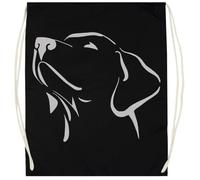 Udaytee Labrador Amigo Leal Bolsa De Entrenamiento De Algodón Negro Saco De Gimnasio
