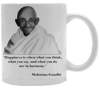 Udaytee Mahatma Gandhi India Taza De Cerámica Blanca Taza Para Beber Bebidas White Ceramic Mug Beverage Drinking Cup