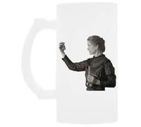 Udaytee María Curie Vaso Para Beber Cerveza De Vidrio Con Asa Handled Glass Beer Drinking Cup