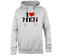 Udaytee Me Amo Amo A Los Hombres Sin La N Sudadera con Capucha De Corte Sencillo Sudadera Unisex Gris