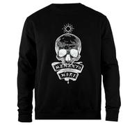 Udaytee Memento Mori Sweat-Shirt Unisexe Noir À Coupe Simple Sudadera Unisex Negra De Corte Sencillo