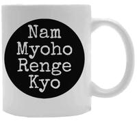 Udaytee Namu Myoho Renge Kyo Taza De Cerámica Blanca Taza Para Beber Bebidas White Ceramic Mug Beverage Drinking Cup