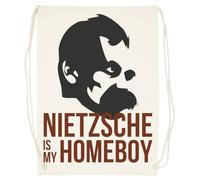 Udaytee Nietzsche Es Mi Colega Bolsa De Entrenamiento De Algodón Beige Saco De Gimnasio Cotton Beige Training Bag Gym Sack
