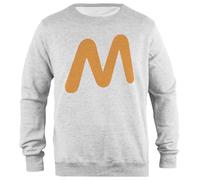 Udaytee Niños De La Luna En Alemán Sudadera Unisex Gris De Corte Sencillo Simple-Fit Pullover Grey Unisex Sweatshirt