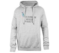 Udaytee Partido del Salario Máximo Sudadera con Capucha De Corte Sencillo Sudadera Unisex Gris