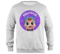 Udaytee Pequeño Ángel Alemán Kinderlieder Sudadera Unisex Gris De Corte Sencillo Simple-Fit Pullover Grey Unisex Sweatshirt