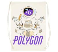 Udaytee Polígono Yoga Zen Criptomonedas Bolsa De Entrenamiento De Algodón Beige Saco De Gimnasio Cotton Beige Training Bag Gym Sack