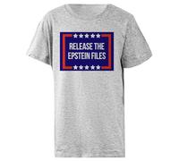 Udaytee Publiquen Los Archivos De Epstein Camiseta Infantil Básica Algodón Gris Cotton Child T-Shirt Grey Kid