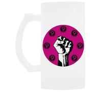 Udaytee Revolución De Los Lunares Criptográficos Vaso Para Beber Cerveza De Vidrio Con Asa Handled Glass Beer Drinking Cup