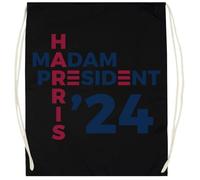 Udaytee Señora Presidenta Harris 2024 Bolsa De Entrenamiento De Algodón Negro Saco De Gimnasio