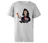 Udaytee Sir Isaac Newton Camiseta Infantil Básica Algodón Gris Cotton Child T-Shirt Grey Kid
