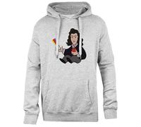 Udaytee Sir Isaac Newton Sudadera con Capucha De Corte Sencillo Sudadera Unisex Gris Simple-Fit Hoodie Grey Unisex Sweatshirt