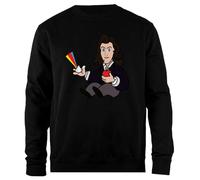 Udaytee Sir Isaac Newton Sweat-Shirt Unisexe Noir À Coupe Simple Sudadera Unisex Negra De Corte Sencillo