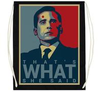 Udaytee That's What She Said Office Bolsa De Entrenamiento De Algodón Negro Saco De Gimnasio