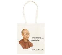 Udaytee Thich Nhat Hanh Totebag Shopping Unisex De Algodón Beige Cotton Unisex Totebag Shopping