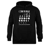 Udaytee Todo Lo Que Amamos Lo Dejamos Atrás Sudadera con Capucha De Ajuste Sencillo Sudadera Unisex Negra