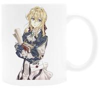 Udaytee Violet Evergarden Character Taza De Cerámica Blanca Taza Para Beber Bebidas