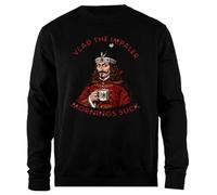 Udaytee Vlad el Empalador Las mañanas Son horribles Sweat-Shirt Unisexe Noir À Coupe Simple Sudadera Unisex Negra De Corte Sencillo