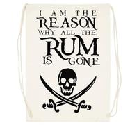 Udaytee Yo Soy La Razón Por La Que Todo El Ron Se Acabó Bolsa De Entrenamiento De Algodón Beige Saco De Gimnasio