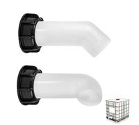 Udbrud 2 Piezas Grifos de Salida IBC, Boquillas de Desagüe IBC Adaptador Ibc S60×6 Rosca Gruesa Boquilla de Salida Accesorios para Tanque IBC para Industria, Granjas, Válvulas de Tonelaje