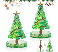 Udbrud 2 Piezas Navidad Mágico Que Crece, Juguete Floración árboles Papel Mini árbol de Navidad árbol de Papel Kits de Ciencia y Juguetes Guía de Aprendizaje para Niños