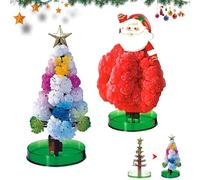 Udbrud 2 Piezas Navidad Mágico Que Crece, Juguete Floración árboles Papel Mini árbol de Navidad árbol de Papel Kits de Ciencia y Juguetes Guía de Aprendizaje para Niños