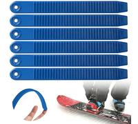 Udbrud 3 Pares de Correas de Tobillo para Snowboard, Fijación para Escalera, Tabla de Snowboard Unión Lengua del Dedo del pie Correas de Escalera, Correa de Repuesto para Ratines en Línea (Azul)