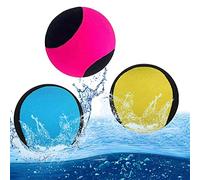 Udbrud Bola Que Rebota del Agua Pelota de Playa, Pelota De Rebote Bola Que Rebota Agua Water Bouncing Ball para Piscina, Playa, Océano y Actividades al Aire Libre (3PCS Rosa, Azul, Amarillo)