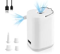 Udbrud Bomba de Aire Electrica, Portatil Inflar Deflación con 4 Boquillas de Aire Recargable Inflador Adecuada para colchones de Aire,colchones de Aire,Bolsas de Almacenamiento al vacío