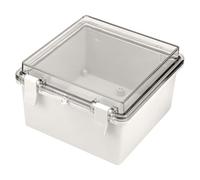 Udbrud Caja de Conexiones IP65 Estanca, Caja de Derivación Eléctrica, ABS Caja de Proyectos Eléctricos con PC Cubierta Transparente, Caja de Electrónica Caja de Empalme 150 x 150 x 90 mm