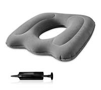 Udbrud Cojín Ortopédico Inflable, Cojín de Asiento de Hemorroides con Bomba Cojín de Anillo Inflable para Aliviar el Dolor de la Rabadilla para el Embarazo, Cóccix, úlceras de Decúbito, Espalda