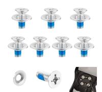 Udbrud Juego de 16 Tornillos de fijación de Snowboard, Tornillo de Cabeza avellanada de Acero Inoxidable M6 x 17 mm, Tornillos Fijaciones Snowboard con Arandelas para Accesorios de Snowboard Deportivo