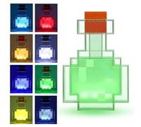 Udbrud Lámpara de Poción Mágica, Luz Nocturna Infantil LED con 8 Colores Botella de Poción Mágica muy Realista con Luces LED Agita la Luz Que Cambia de Color Nocturna Recargable para Niños Gamers