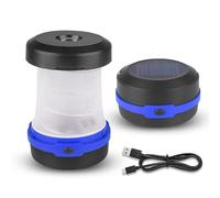 Udbrud Lámparas Camping Recargable, Plegable Linternas de Camping LED, Solar Lampara Camping 3 Modos Lluminación 180 lúmenes LED Farol Camping Luz Camping Portátil para Camping, Emergencia,Pesca