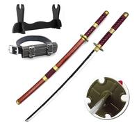 Udekit Anime Ninja Espada de Bambú Katana Guerrero Arma-40pulgadas(104 cm),con Cinturón y Soporte,para Halloween Fiesta Temática Carnaval Fiesta de Disfraces Cosplay