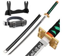 Udekit Anime Ninja Espada de Bambú Katana Guerrero Arma-40pulgadas(104 cm),con Cinturón y Soporte,para Halloween Fiesta Temática Carnaval Fiesta de Disfraces Cosplay