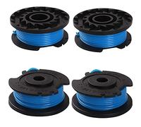 Udewo 4 bobinas de repuesto para desbrozadora de cuerdas, 0.08 pulgadas de repuesto de carrete de alimentación automática para desbrozadora de alambre reflejo de cable para AC14RL3A AC80RL3