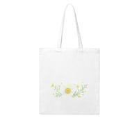 UDFKGLP Daisy in the starry sky pattern woman canvas tote bag strong and durable for travel, shopping daily one size