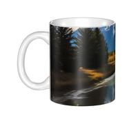 UDFKGLP Grand Teton - Taza de cerámica con diseño de parque nacional para capuchino, latte, cereales, yogur, leche, bebidas calientes o frías, horno de microondas