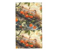 UDFKGLP Little Hedgehog Under The Fruit Tree - Toallas de toalla con patrón de árbol frutal, 27.5 x 16 pulgadas, agradables al tacto, absorbentes, esponjosas y suaves para baño, playa, exteriores
