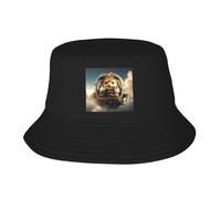 UDFKGLP Little Lion in The Helicopter - Gorro de pescador para adultos, para hombres y mujeres, plegable, para actividades al aire libre