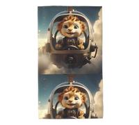 UDFKGLP Little Lion in The Helicopter - Toallas de toalla con patrón de helicóptero de 27.5 x 16 pulgadas, agradables al tacto, absorbentes, esponjosas y suaves para baño, playa, exteriores